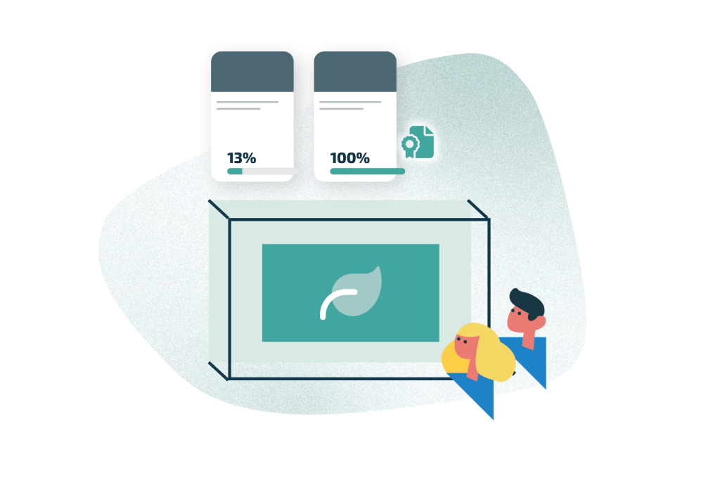 Ilustração de treinamento de compliance ASG ESG para Gestoras e Fundos